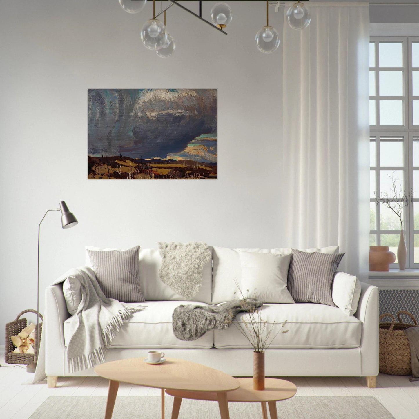 APPROACHING SNOWSTORM 1915 - Tom Thomson Brushed Aluminum Print - 70x100 cm / 28x40 inches | Tom Thomson Aluminum Print | Tom Thomson Prints