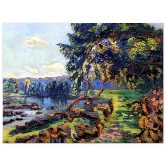 Armand Guillaumin - Les rapides a Genetin - 1900 Fine Art Poster - Default Title