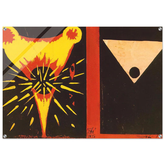 STUDY FOR CHRIST OF ST JOHN OF THE CROSS 1951 - Salvador Dali Acrylic Print - 70x100 cm / 28x40″ inches | Salvador Dali Wall Art | Salvador Dali Prints