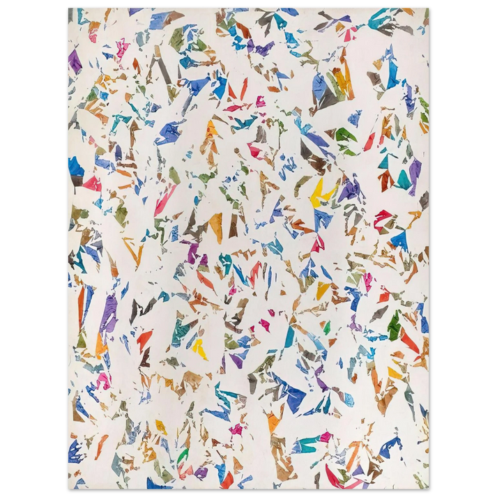Simon Hantai - Blanc - 1974  75x100 cm / 30x40inches Fine Art Poster