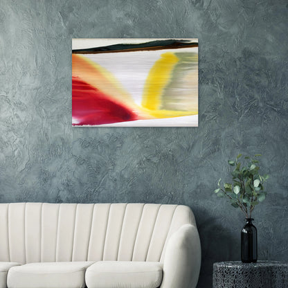 Phenomena Pointed East - Abstract Expressionism, Color Field Painting - Paul Jenkins Brushed Aluminum Print - 70x100 cm / 28x40 inches | Paul Jenkins Aluminum Print | Paul Jenkins Prints