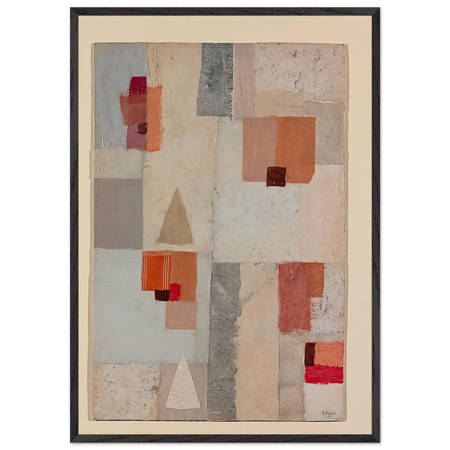 Untitled - 1954 N2 - Anne Ryan Framed Art Print – Black Wooden Frame - Default Title - -Framed Art Print