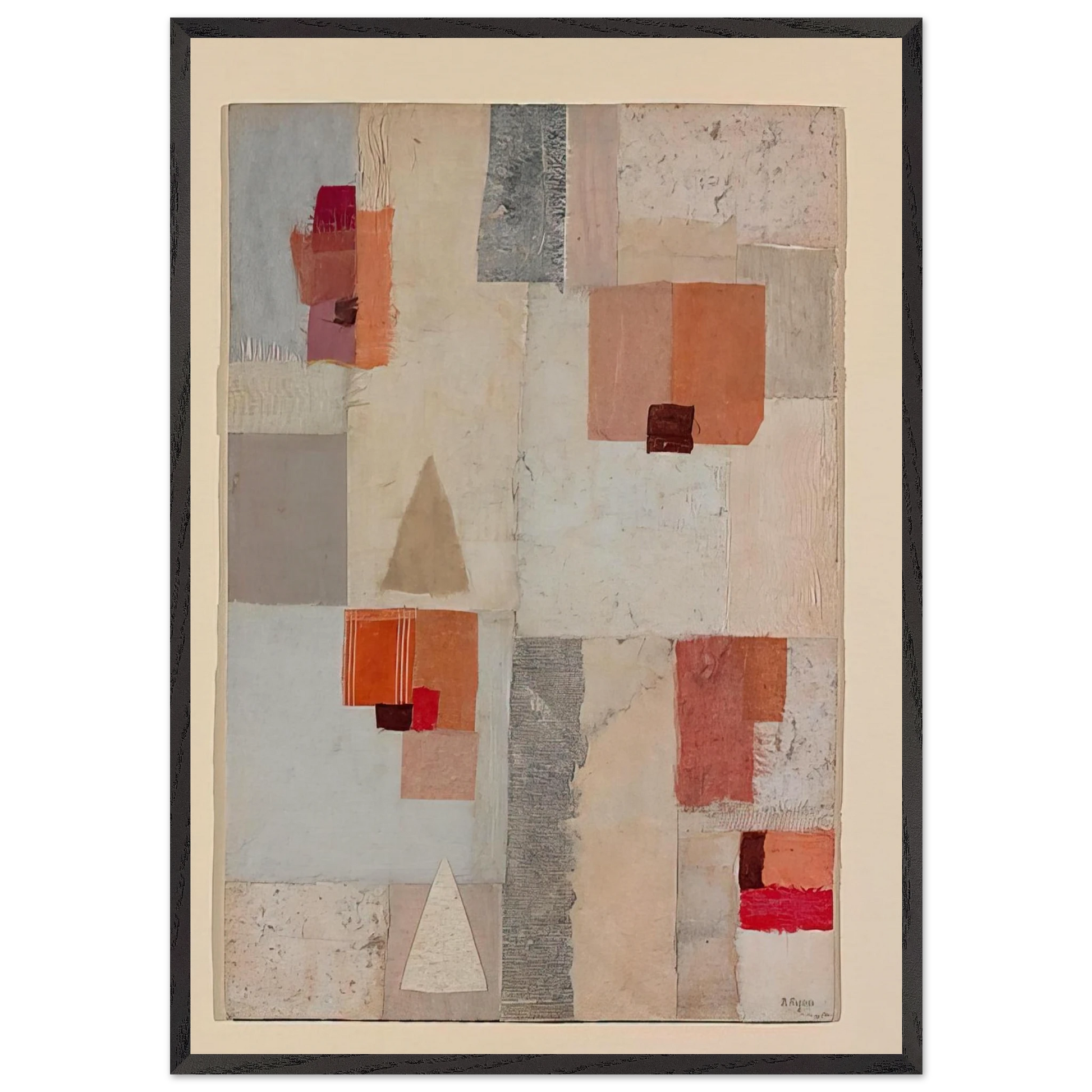 Untitled - 1954 N2 - Anne Ryan Framed Art Print – Black Wooden Frame - Default Title - -Framed Art Print