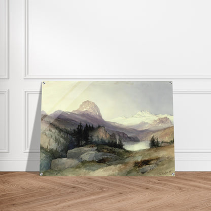 In the Bighorn Mountains - Thomas Moran Acrylic Print - 70x100 cm / 28x40″ inches