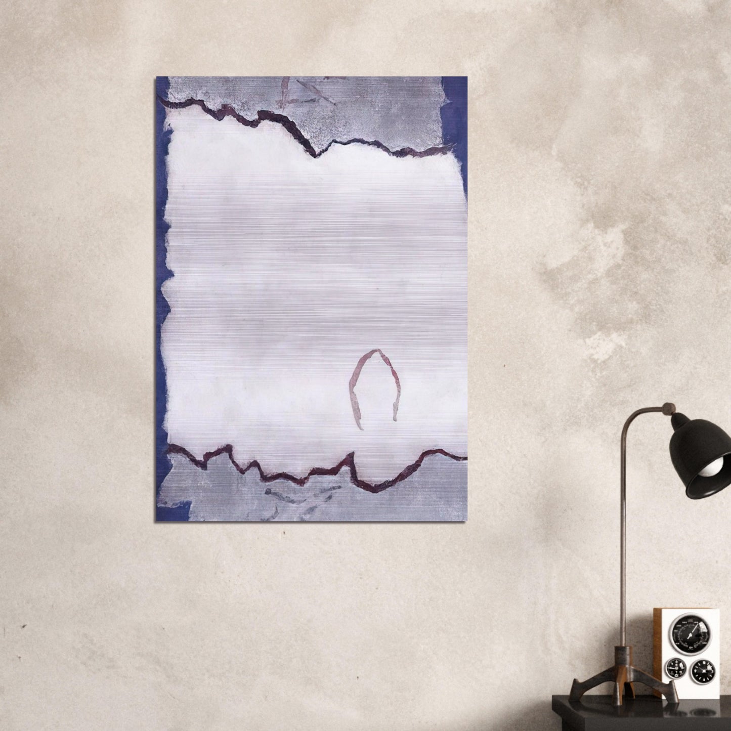 Edge of White Dawn #1 - 1982 - Theodoros Stamos Brushed Aluminum Print - 70x100 cm / 28x40 inches | Theodoros Stamos Aluminum Print | Theodoros Stamos Prints