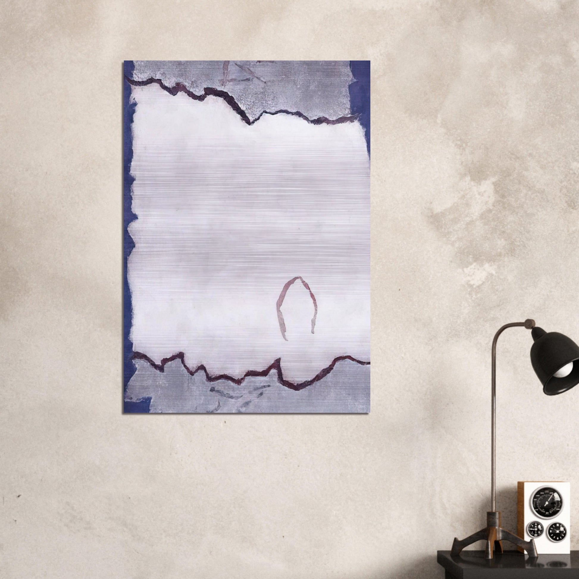 Edge of White Dawn #1 - 1982 - Theodoros Stamos Brushed Aluminum Print - 70x100 cm / 28x40 inches | Theodoros Stamos Aluminum Print | Theodoros Stamos Prints