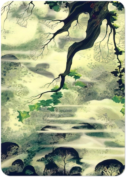 Fog Bound By Eyvind Earle Pack of 10 Post Cards | Eyvind Earle Post Cards | A6 (10.5 x 14.8 cm) - 4.1 x 5.8 inches