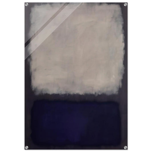 Blue and gray - 1962 - Mark Rothko Acrylic Print - 70x100 cm / 28x40″ inches | Mark Rothko Wall Art | Mark Rothko Prints