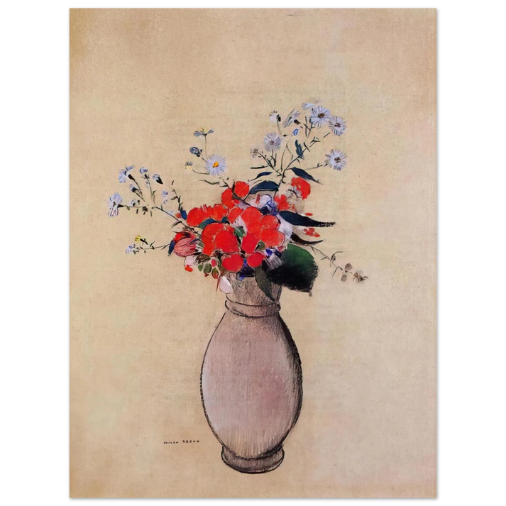 Odilon Redon - BOUQUET OF FLOWERS 2  75x100 cm / 30x40inches Fine Art Poster