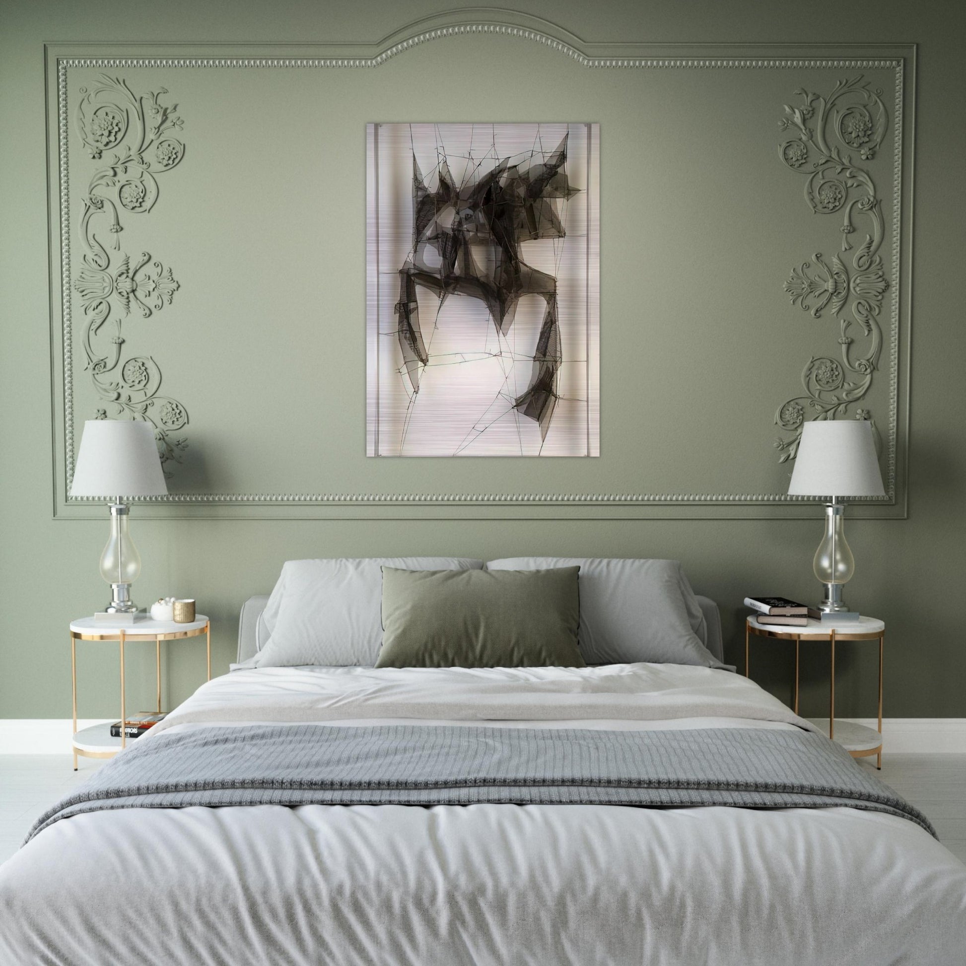 Metamorfosis Nocturno - 1960 - Manuel Rivera Brushed Aluminum Print - 70x100 cm / 28x40 inches | Manuel Rivera Aluminum Print | Manuel Rivera Prints