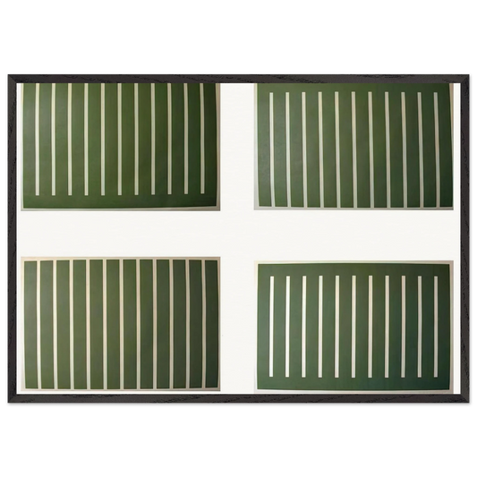 Untitled 207-210 - 1991 - Donald Judd 70x100 cm / 28x40 inches Framed Art Print – Black Wooden Frame