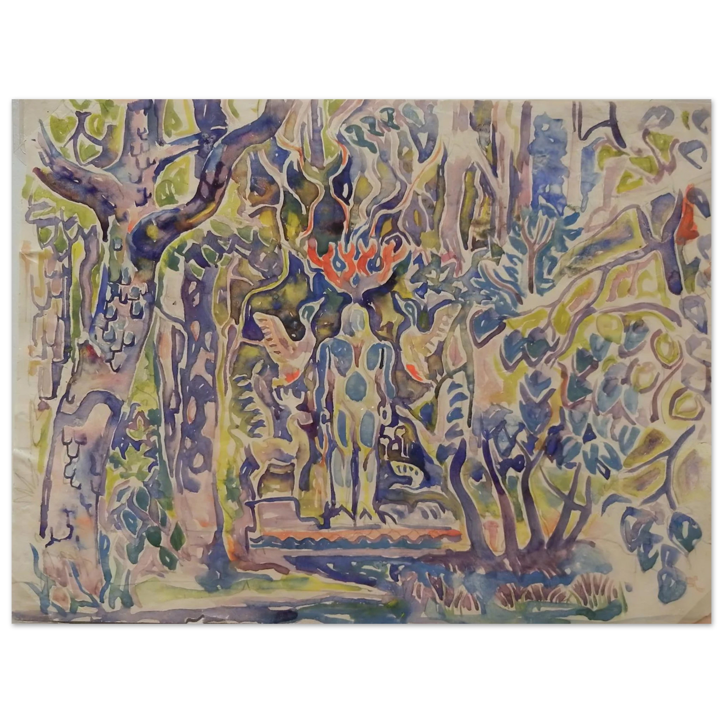 Walter Inglis Anderson - Walter Anderson Wall art - 15x20 cm / 6x8 Inches - Premium Wooden Framed Poster With Fine Art Paper - Wood frame
