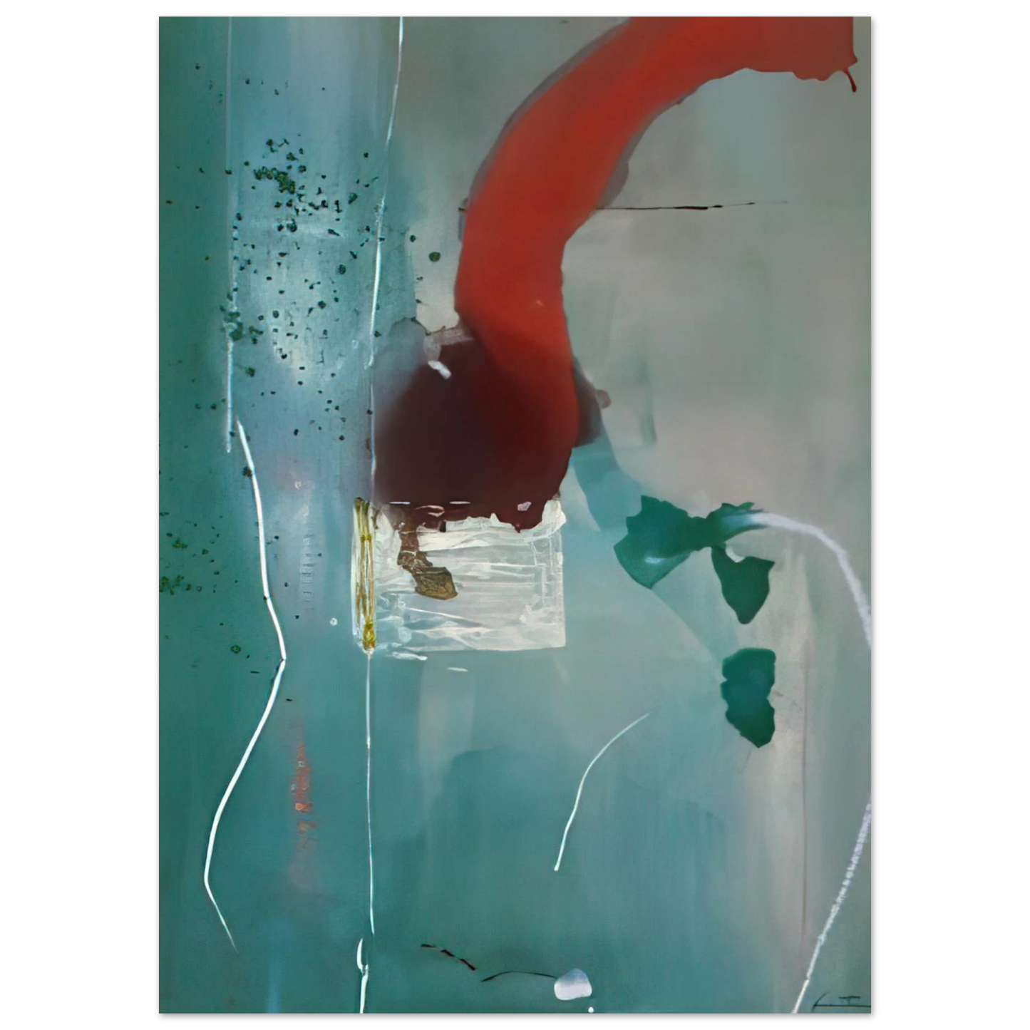 Helen Frankenthaler - Square One - 1985 Wall art - A3 (29.7 x 42  cm) - Fine Art Poster - -