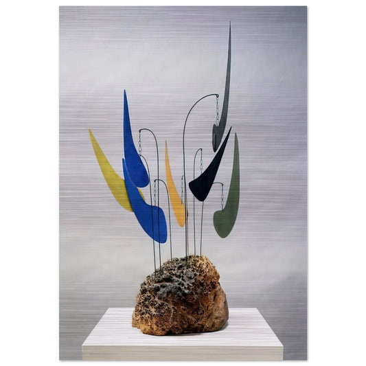 MYRTLE BURL 1941 - Alexander Calder Brushed Aluminum Print - 70x100 cm / 28x40 inches | Alexander Calder Aluminum Print | Alexander Calder Prints