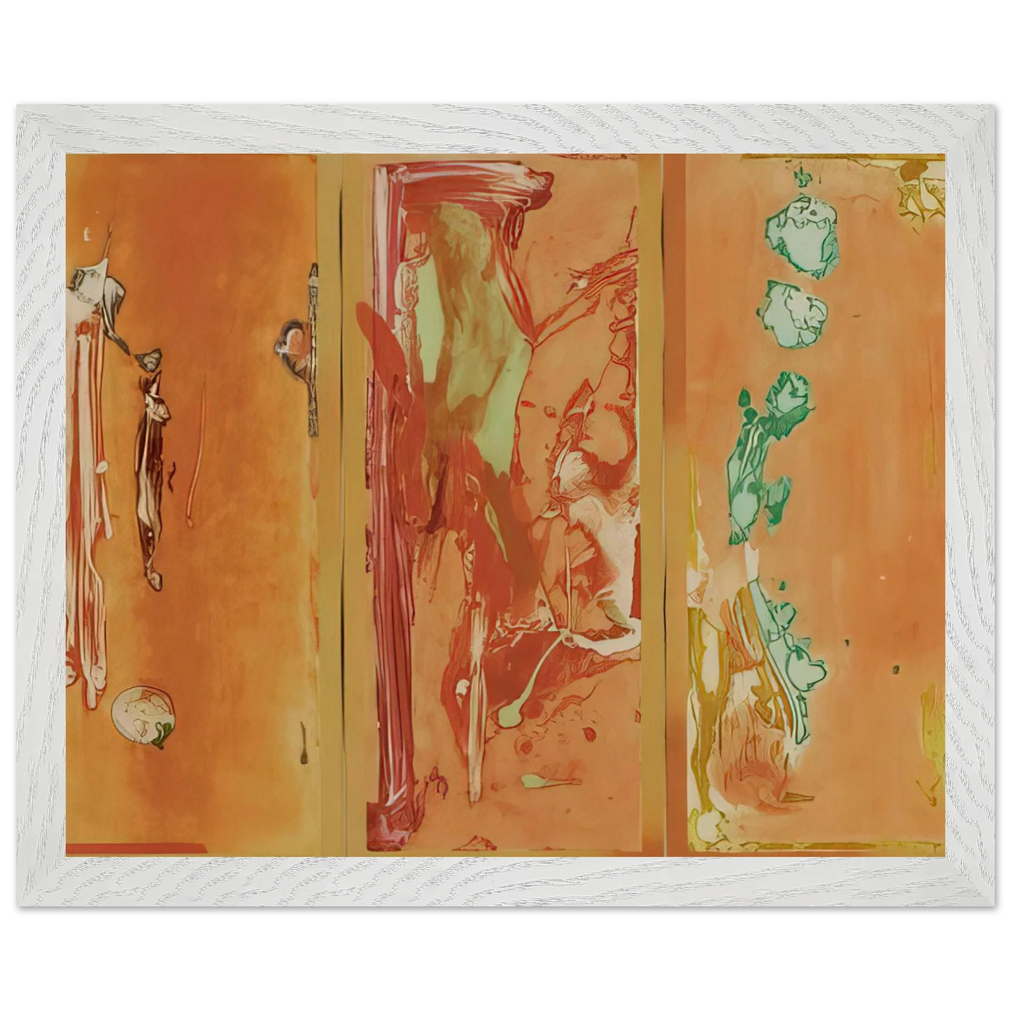 Helen Frankenthaler - Gateway - 1988 Wall art - A1 (59.4 x 84.1  cm) - Premium Wooden Framed Poster With Fine Art Paper - White frame