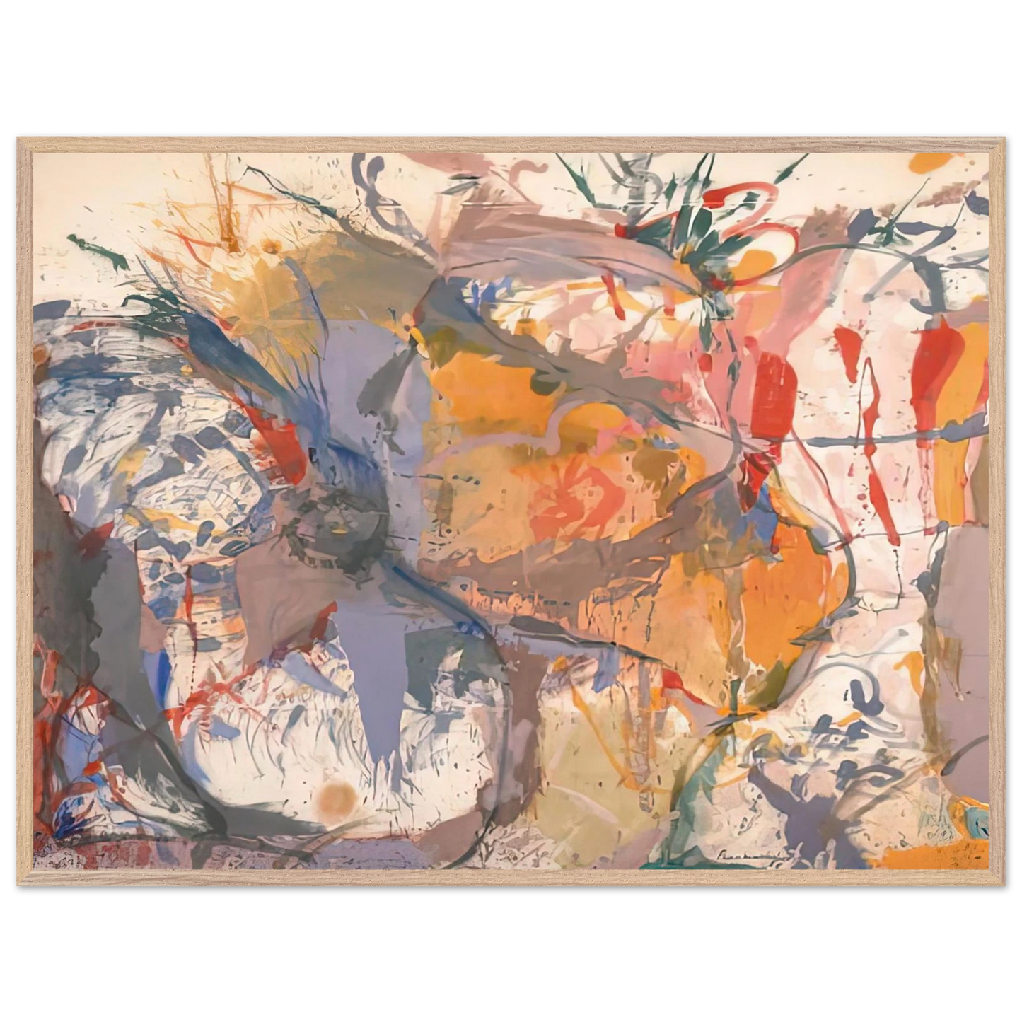Helen Frankenthaler - Before the Caves, 1958- Wall Art - 30x40 cm / 12x16 inches - Fine Art Poster - -