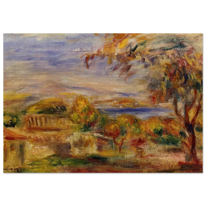 Landscape by the Sea - Pierre-Auguste Renoir Brushed Aluminum Print - 70x100 cm / 28x40 inches | Pierre-Auguste Renoir Aluminum Print | Pierre-Auguste Renoir Prints