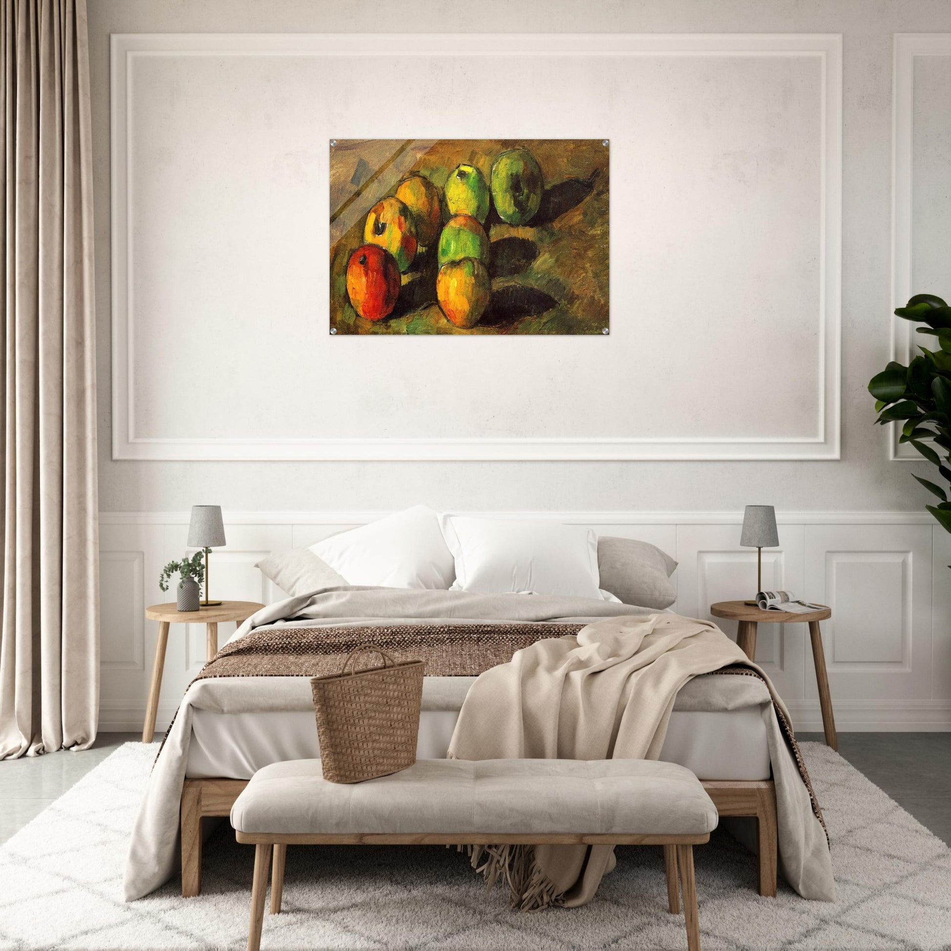 Still life with seven apples - Paul Cézanne Acrylic Print - 70x100 cm / 28x40″ inches
