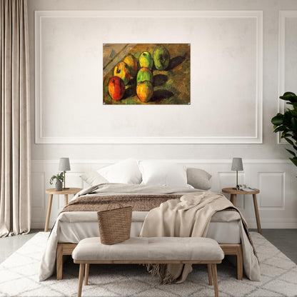 Still life with seven apples - Paul Cézanne Acrylic Print - 70x100 cm / 28x40″ inches