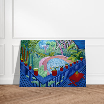 David Hockney - David Hockney Brushed Aluminum Print - 70x100 cm / 28x40 inches | David Hockney Aluminum Print | David Hockney Prints