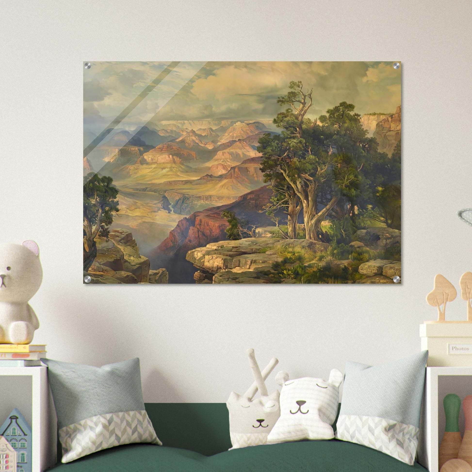 Grand Canyon from Hermit Rim Road - Thomas Moran Acrylic Print - 70x100 cm / 28x40″ inches