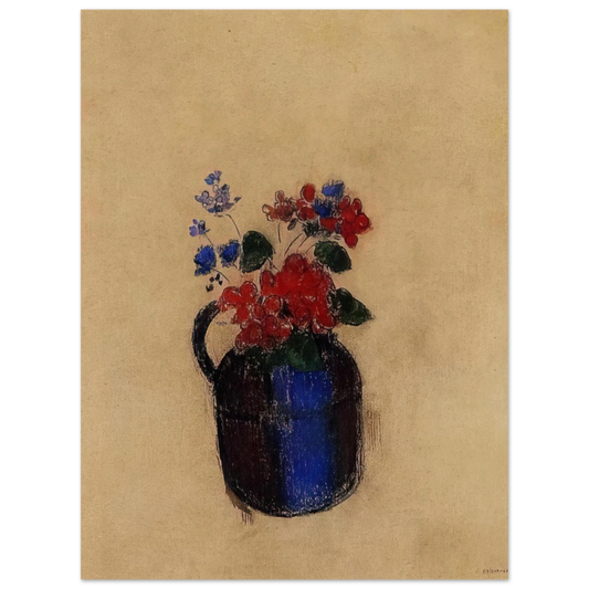 Odilon Redon - SMALL BOUQUET IN A PITCHER Fine Art Poster - Default Title