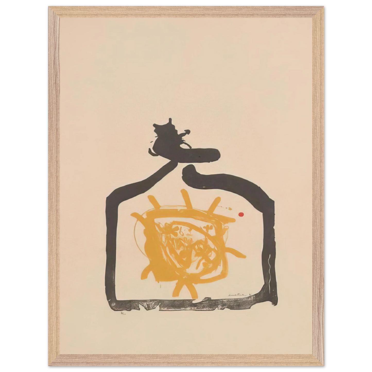 Helen Frankenthaler - May 26th Backwards - 1961 Wall art - 45x60 cm / 18x24 inches - Premium Wooden Framed Poster With Fine Art Paper - Wood frame