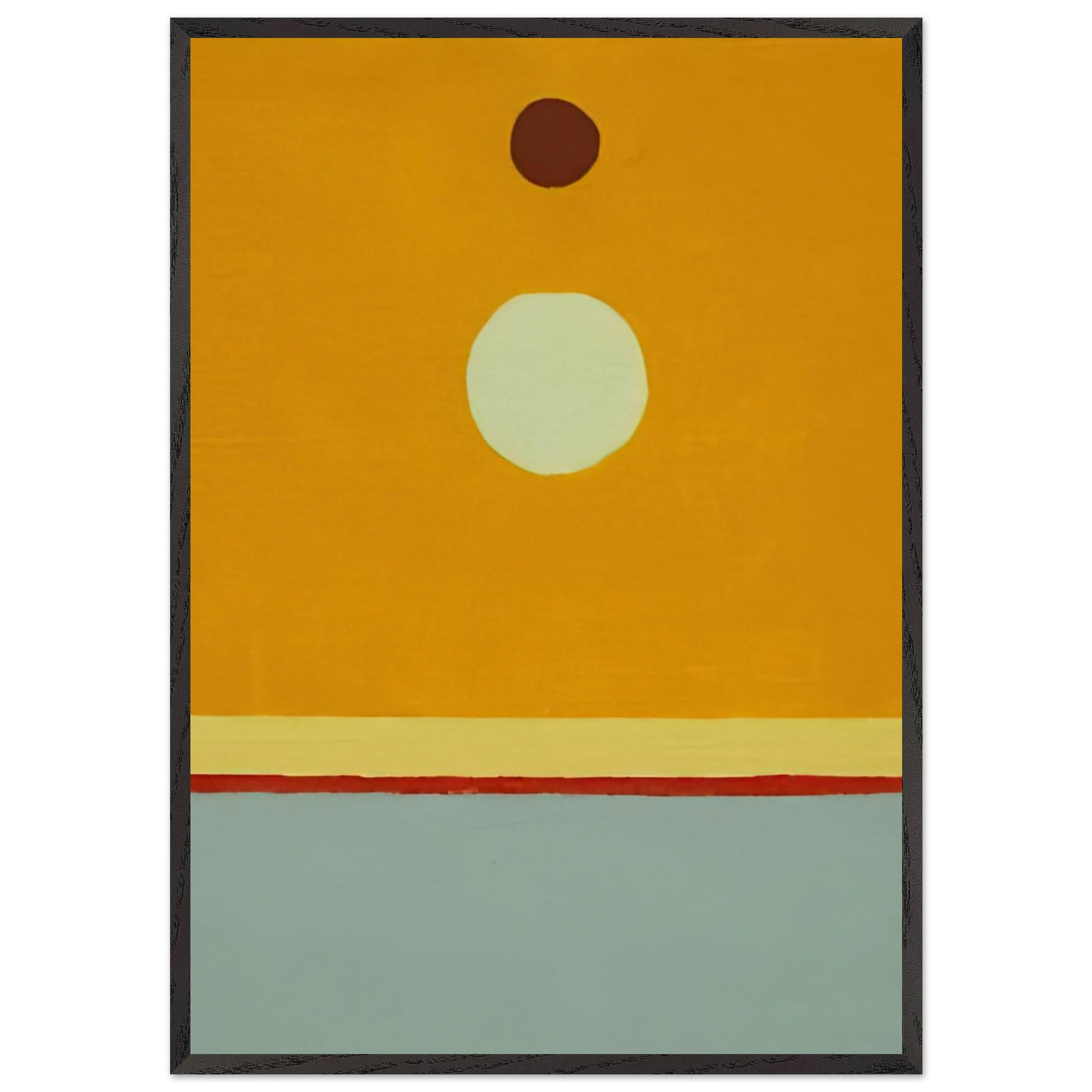 Untitled - 2014 - Etel Adnan Framed Art Print – Black Wooden Frame - Default Title - -Framed Art Print