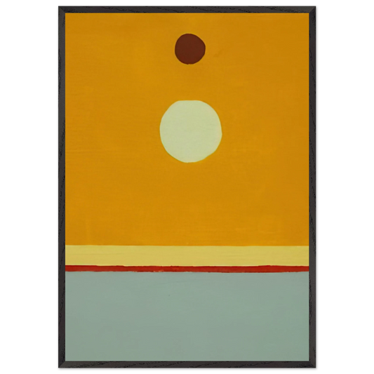 Untitled - 2014 - Etel Adnan Framed Art Print – Black Wooden Frame - Default Title - -Framed Art Print