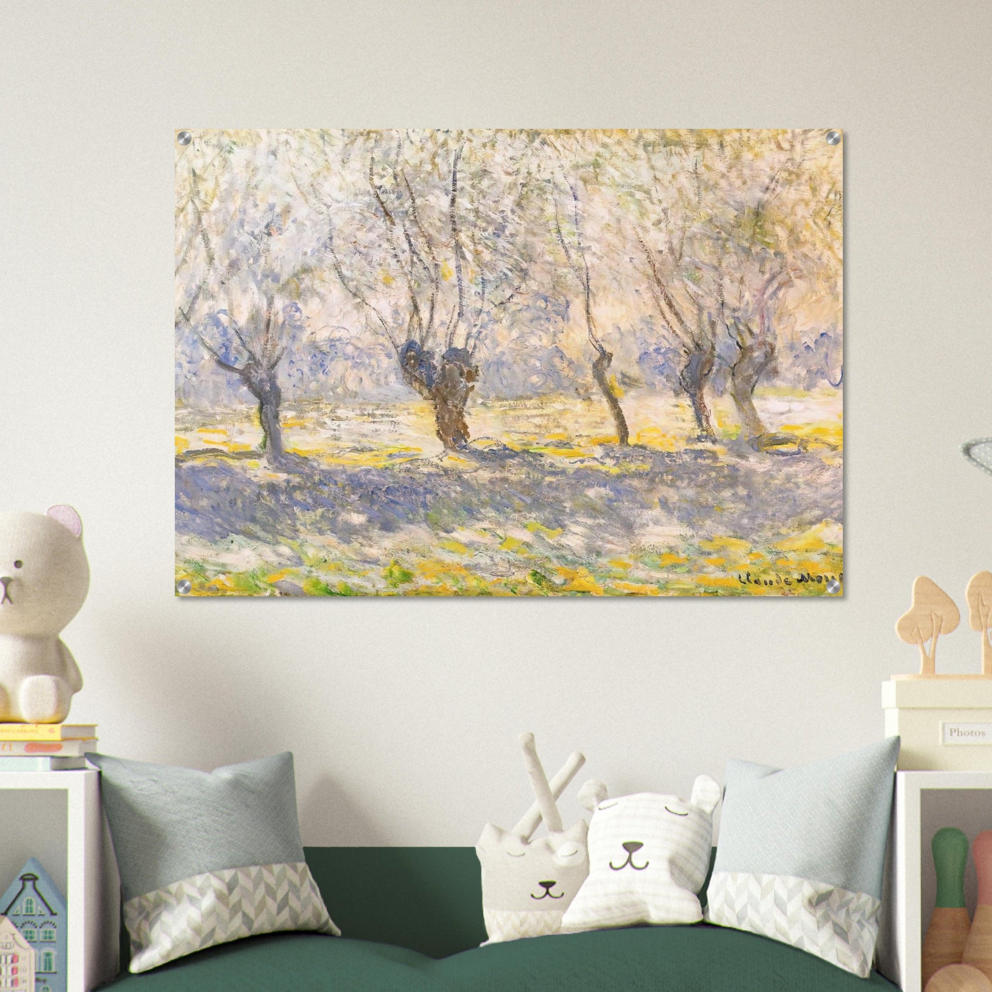 Willows, Giverny - claude monet Acrylic Print - 70x100 cm / 28x40″ inches