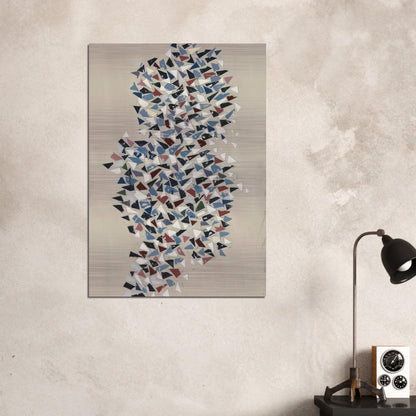 Shapes Group - 1987 - Robert Goodnough Brushed Aluminum Print - 70x100 cm / 28x40 inches | Robert Goodnough Aluminum Print | Robert Goodnough Prints