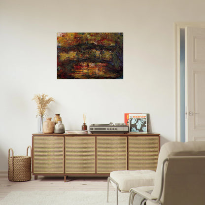 The Japanese Bridge 4 - claude monet Brushed Aluminum Print - 70x100 cm / 28x40 inches | claude monet Aluminum Print | claude monet Prints