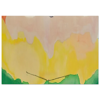 Helen Frankenthaler - Boulevard - 1973 Wall art - 13x18 cm / 5x7 Inches - Premium Wooden Framed Poster With Fine Art Paper - White frame