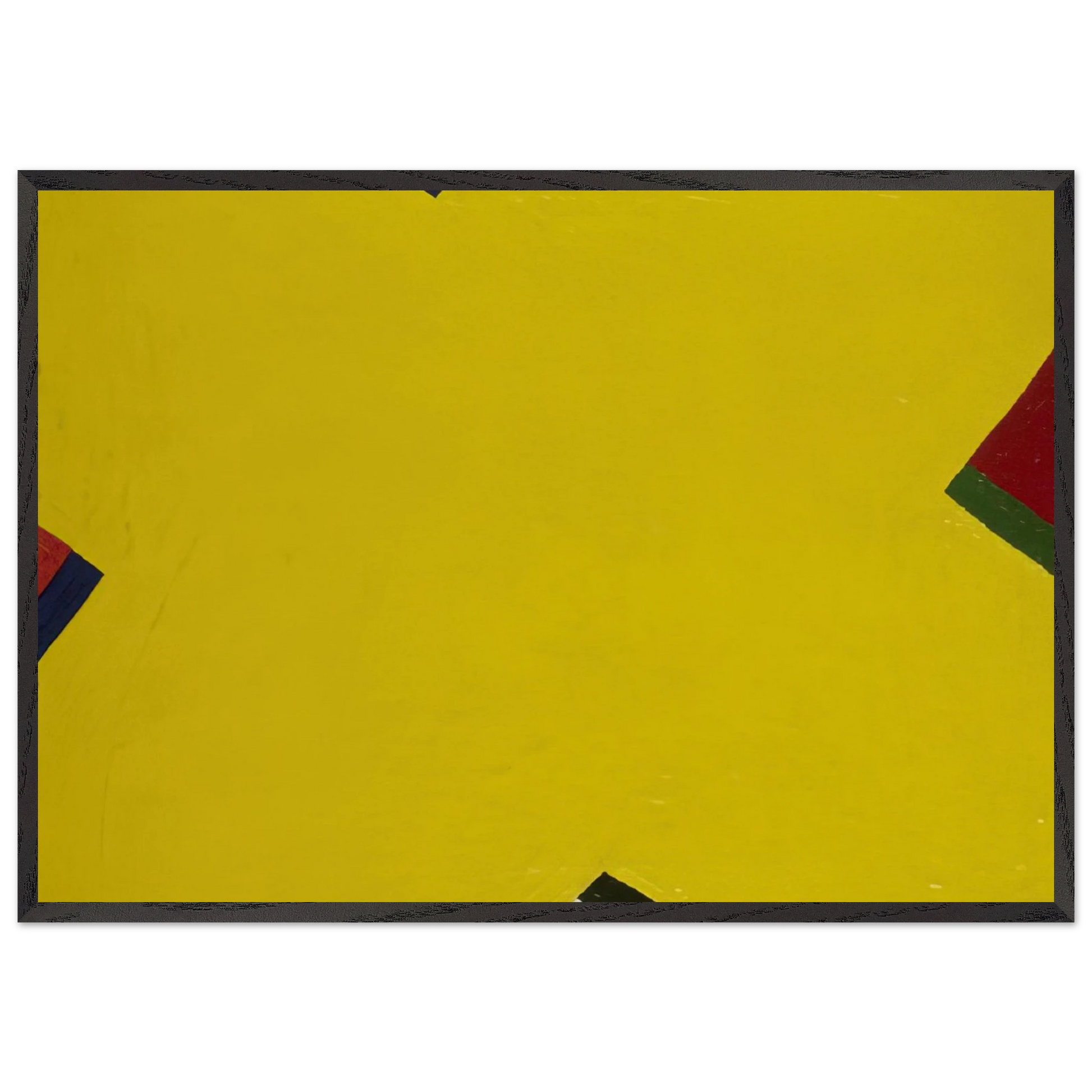 Yellow - Al Held Framed Art Print – Black Wooden Frame - Default Title - -Framed Art Print