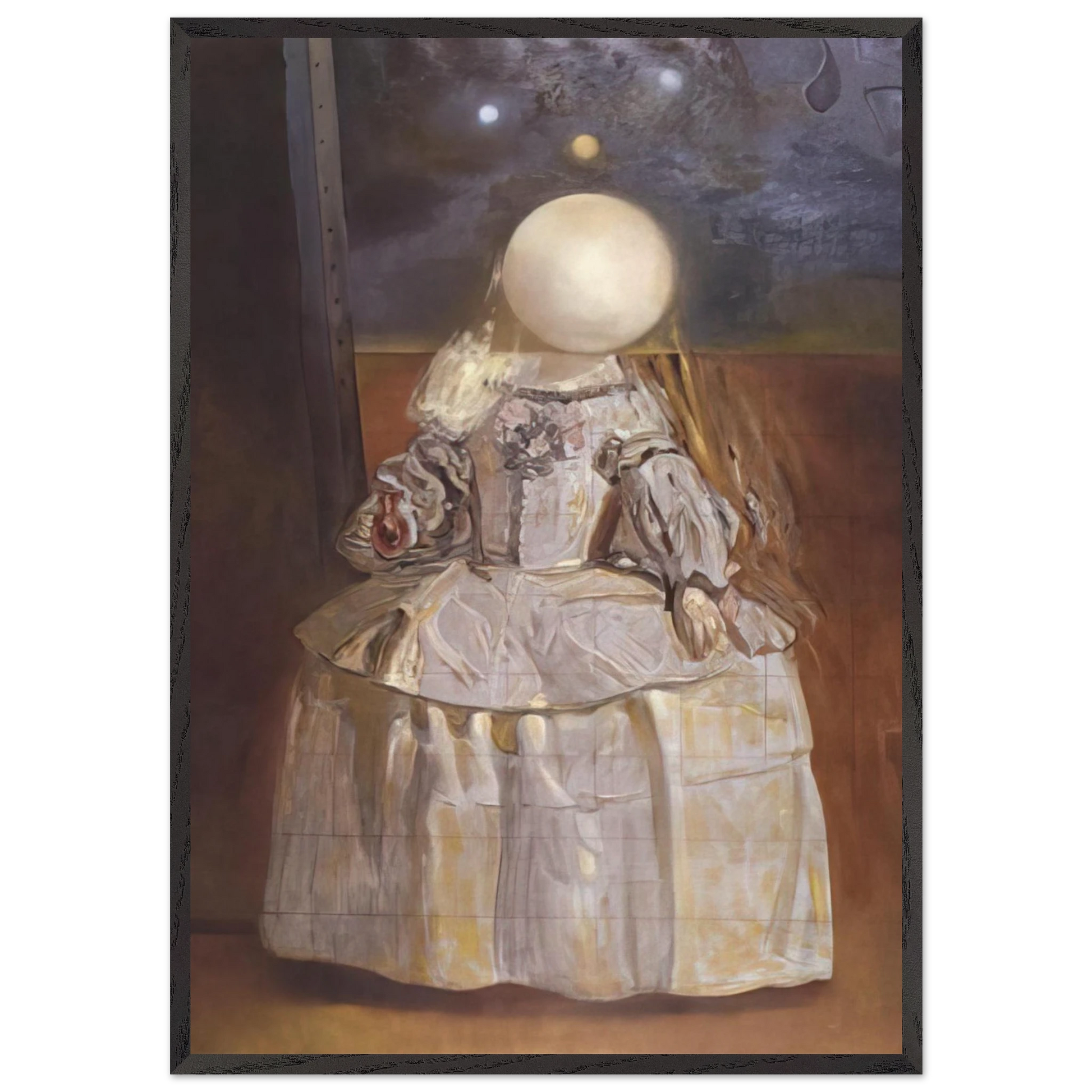 THE PEARL - Salvador Dali Framed Art Print – Black Wooden Frame - Default Title - -Framed Art Print