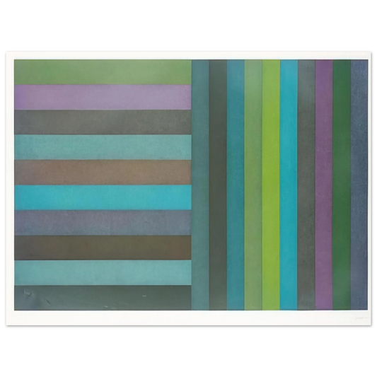 Sol LeWitt - Horizontal Colour Bands and Vertical Colour Bands I Fine Art Poster - Default Title