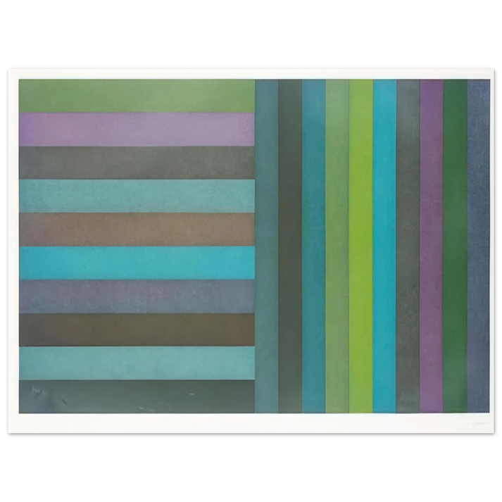 Sol LeWitt - Horizontal Colour Bands and Vertical Colour Bands I  75x100 cm / 30x40inches Fine Art Poster