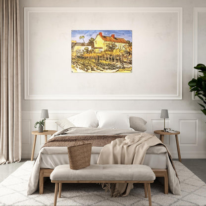 The House of Pere Eloi - Vincent van Gogh Acrylic Print - 70x100 cm / 28x40″ inches | Vincent van Gogh Wall Art | Vincent van Gogh Prints