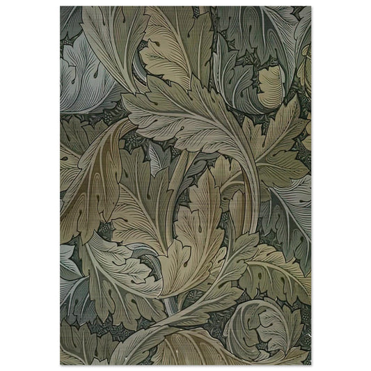 ACANTHUS WALLPAPER 1875 - William Morris Brushed Aluminum Print - 70x100 cm / 28x40 inches | William Morris Aluminum Print | William Morris Prints