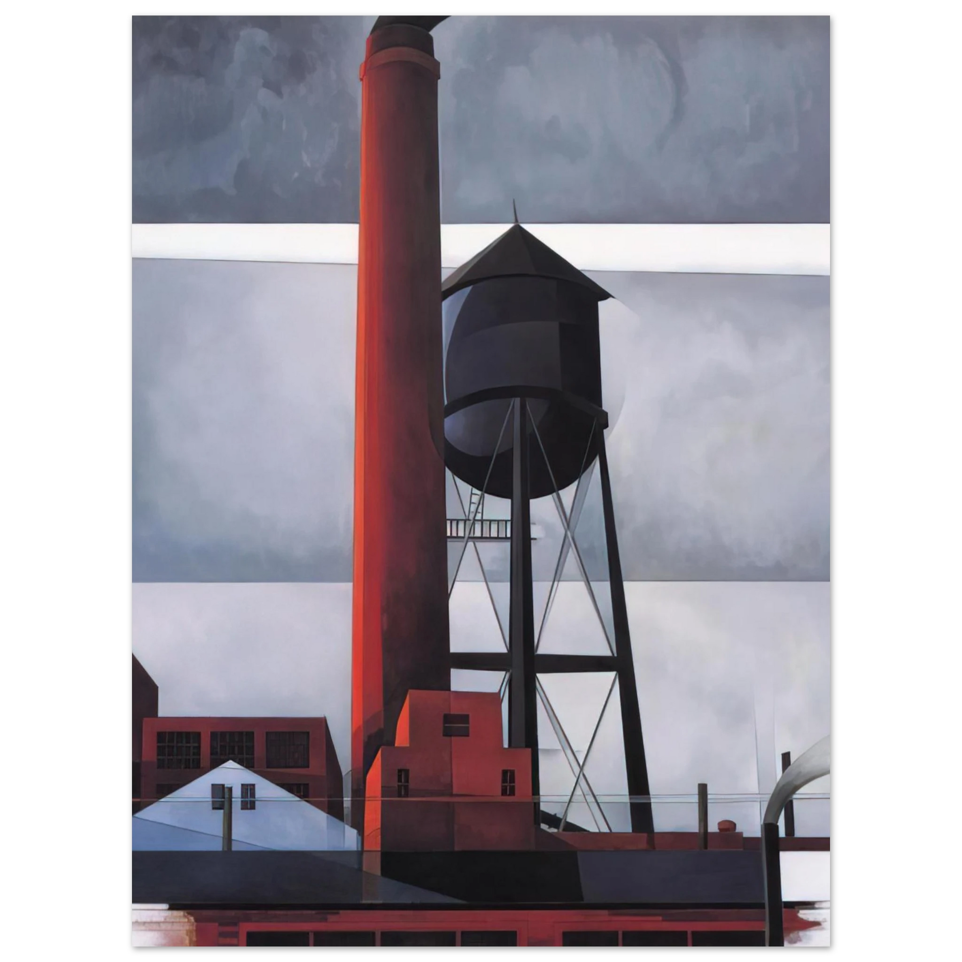 Charles Demuth - Chimney and Water Tower - 1931 Fine Art Poster - Default Title