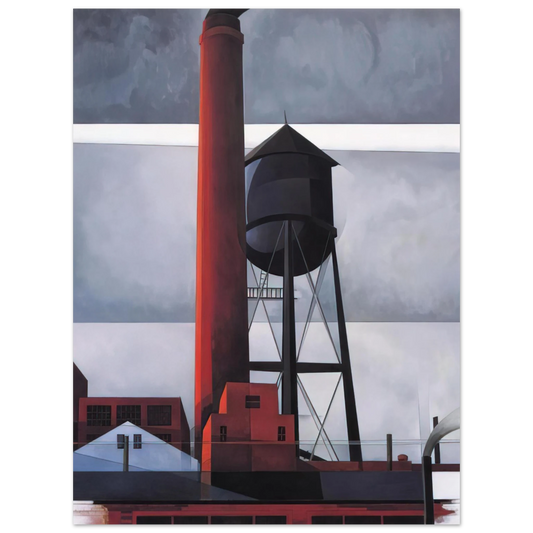 Charles Demuth - Chimney and Water Tower - 1931 Fine Art Poster - Default Title