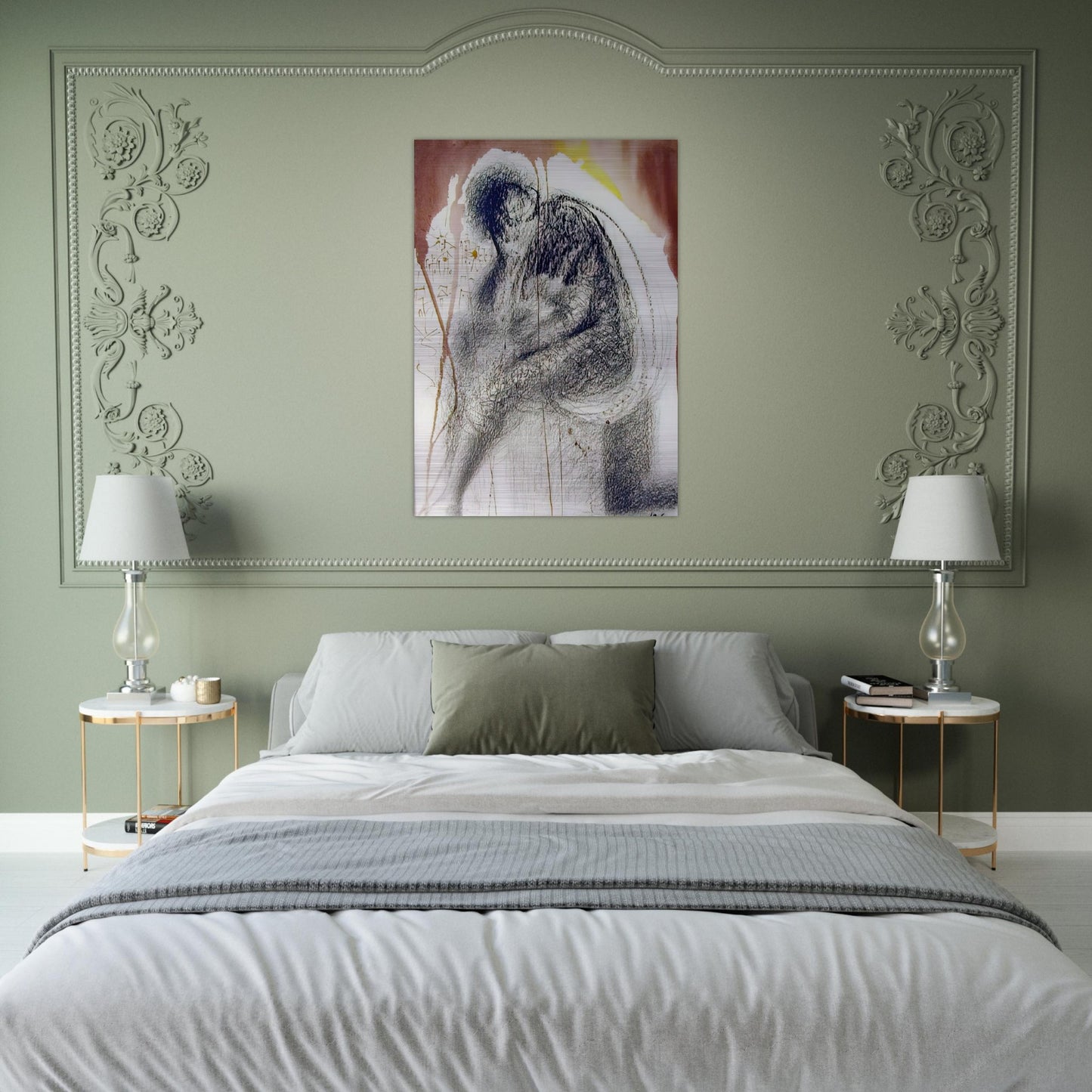 SEDET SOLA CIVITAS PLENA POUPOLO 2 CHRONICLES 36 19 1967 - Salvador Dali Brushed Aluminum Print - 70x100 cm / 28x40 inches | Salvador Dali Aluminum Print | Salvador Dali Prints