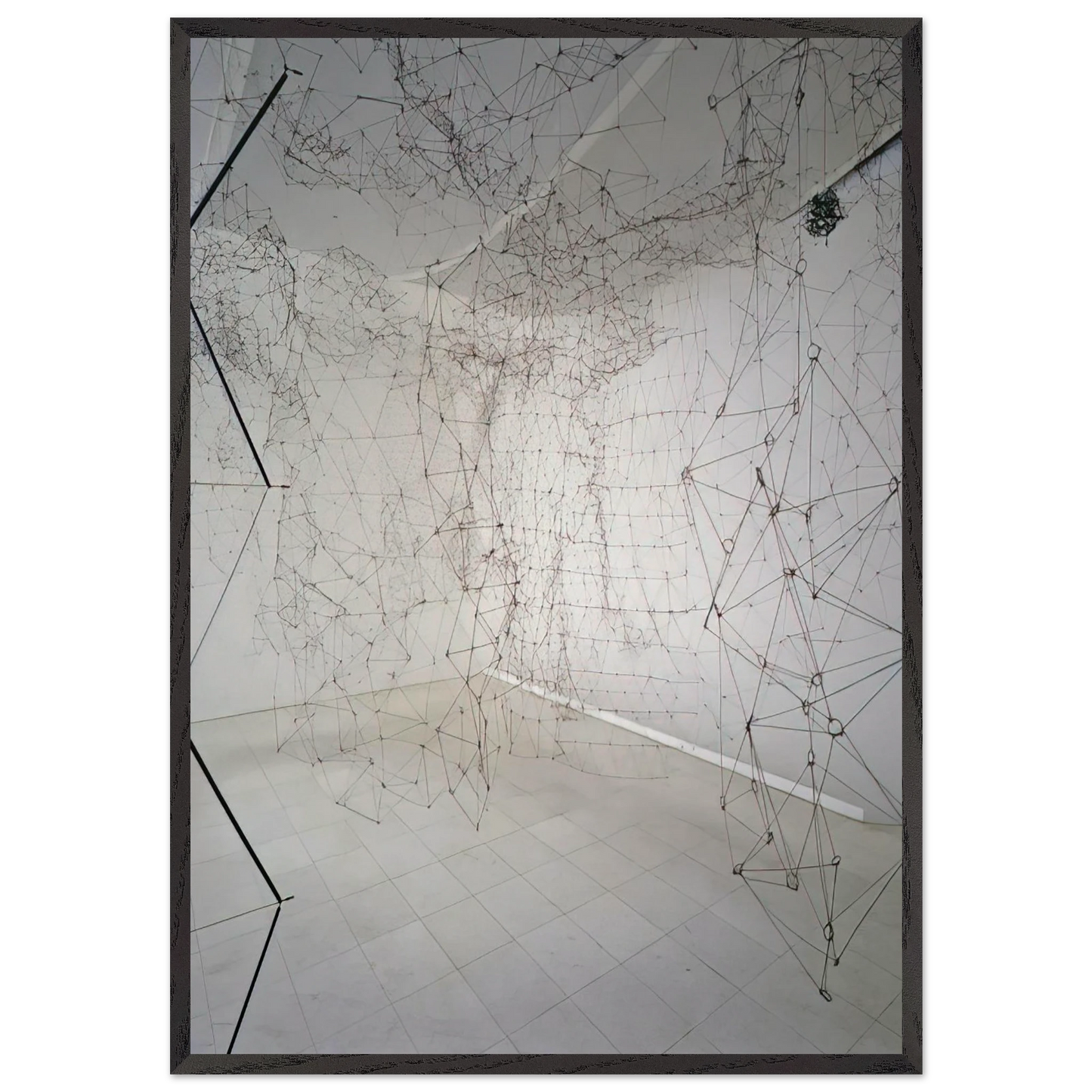 Recticularea - Minimalism - Gego Framed Art Print – Black Wooden Frame - Default Title - -Framed Art Print