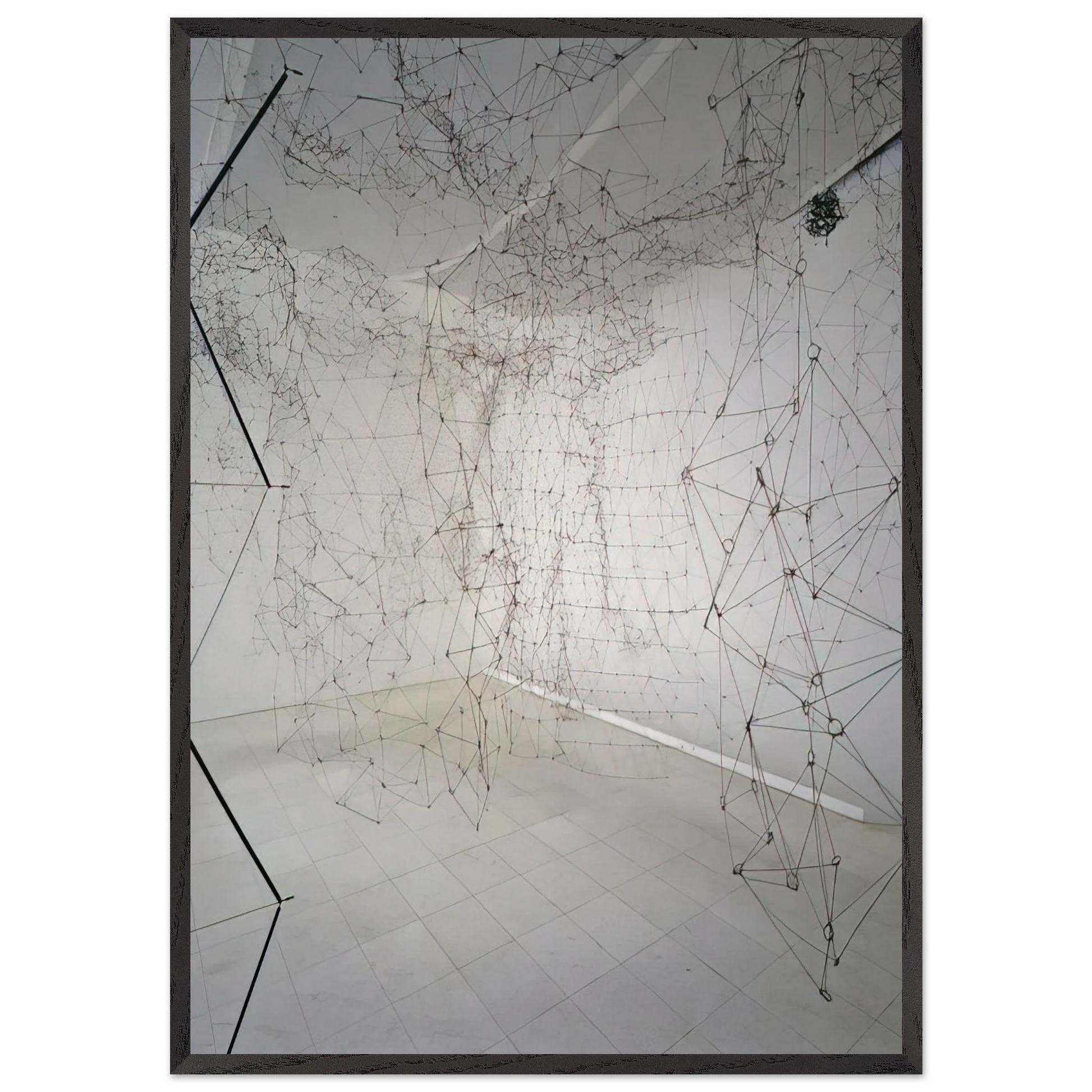 Recticularea - Minimalism - Gego Framed Art Print – Black Wooden Frame - Default Title - -Framed Art Print