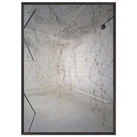 Recticularea - Minimalism - Gego Framed Art Print – Black Wooden Frame - Default Title - -Framed Art Print