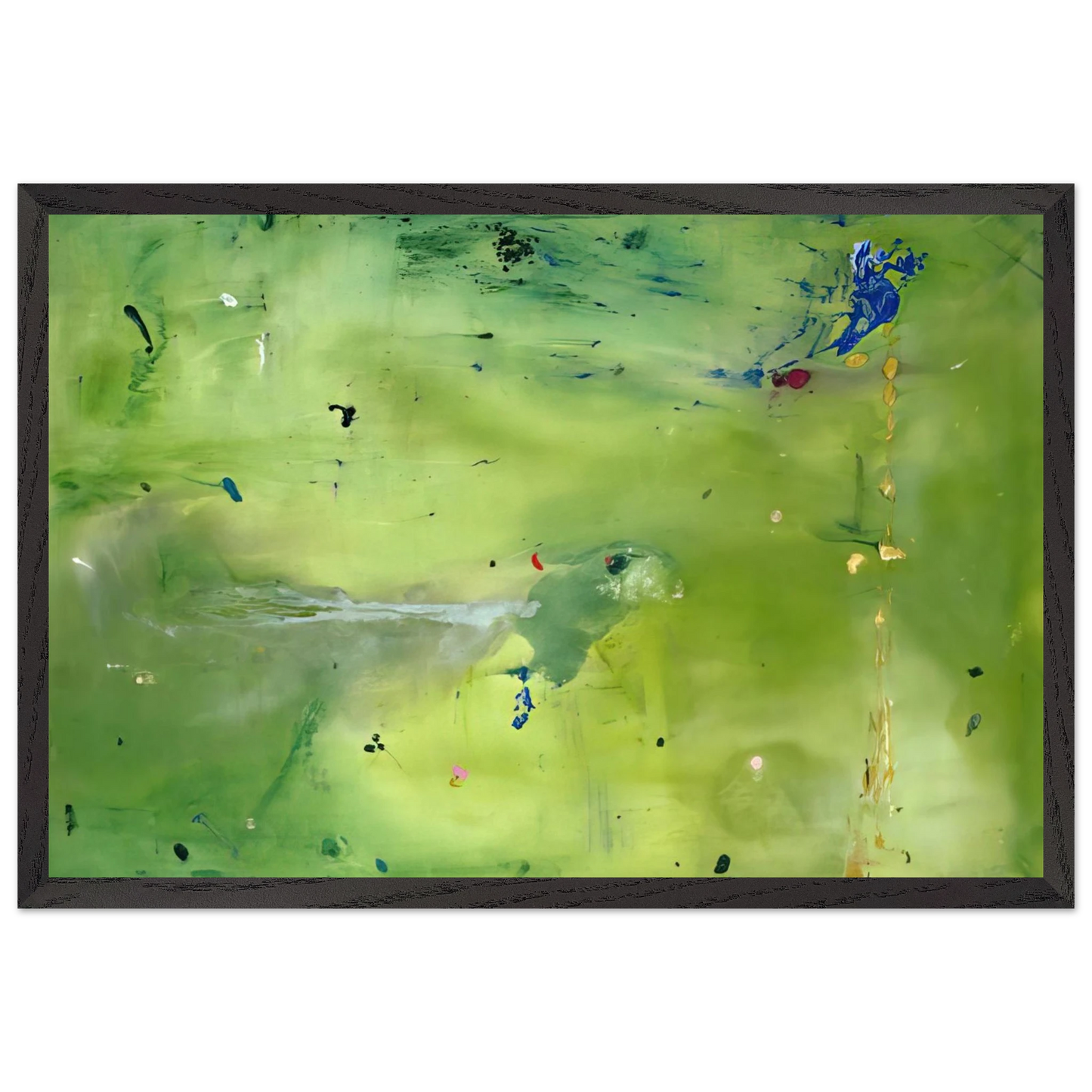 Helen Frankenthaler - A Green Thought in a Green Shade - 1981 Wall art - 70x100 cm / 28x40 Inches - Fine Art Poster - -