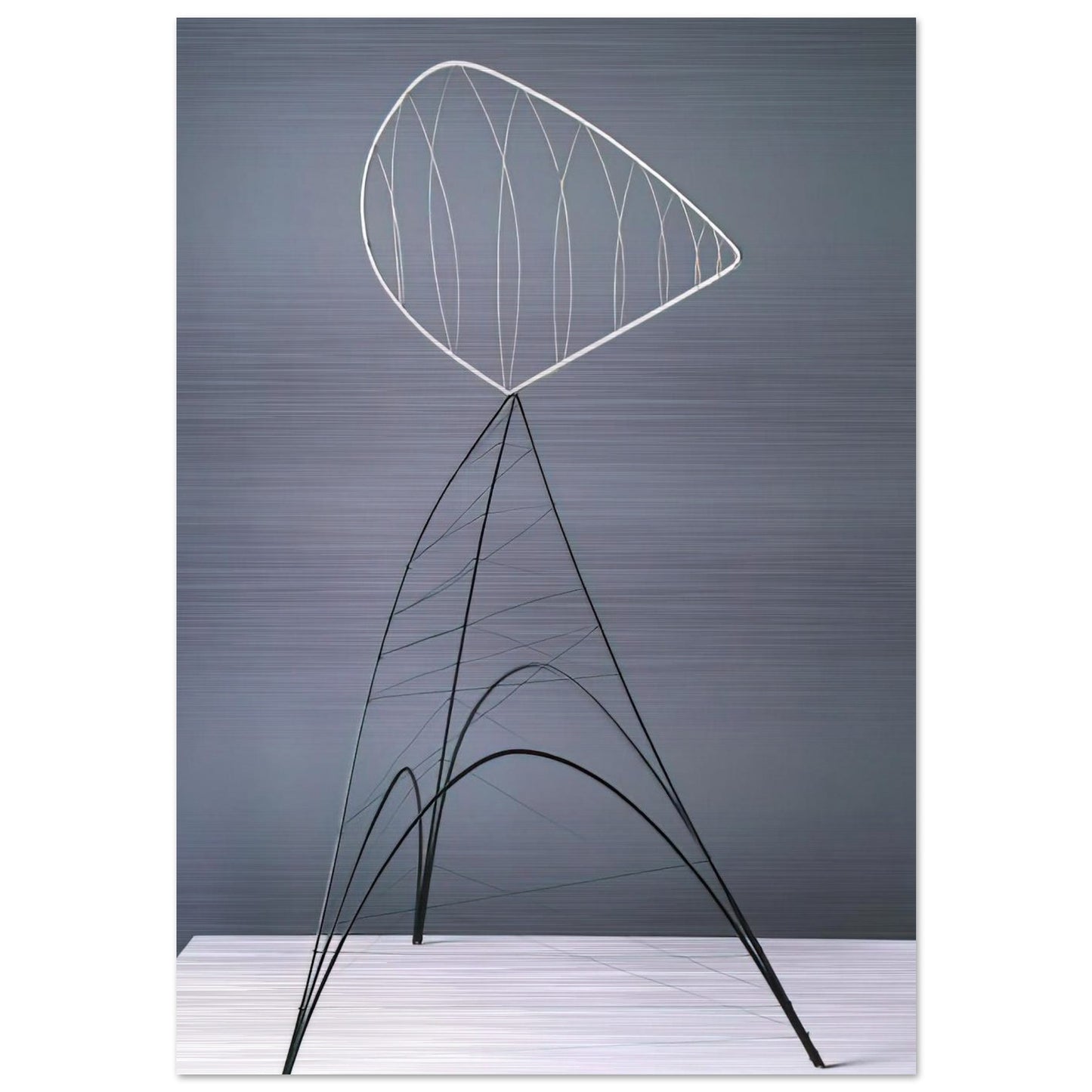 HOLLOW EGG 1939 - Alexander Calder Brushed Aluminum Print - 70x100 cm / 28x40 inches | Alexander Calder Aluminum Print | Alexander Calder Prints