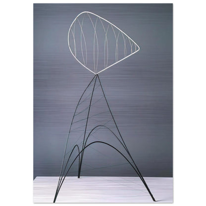 HOLLOW EGG 1939 - Alexander Calder Brushed Aluminum Print - 70x100 cm / 28x40 inches | Alexander Calder Aluminum Print | Alexander Calder Prints