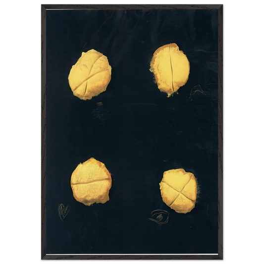 FOUR 1992 - Antoni Tapies Framed Art Print – Black Wooden Frame - Default Title - -Framed Art Print