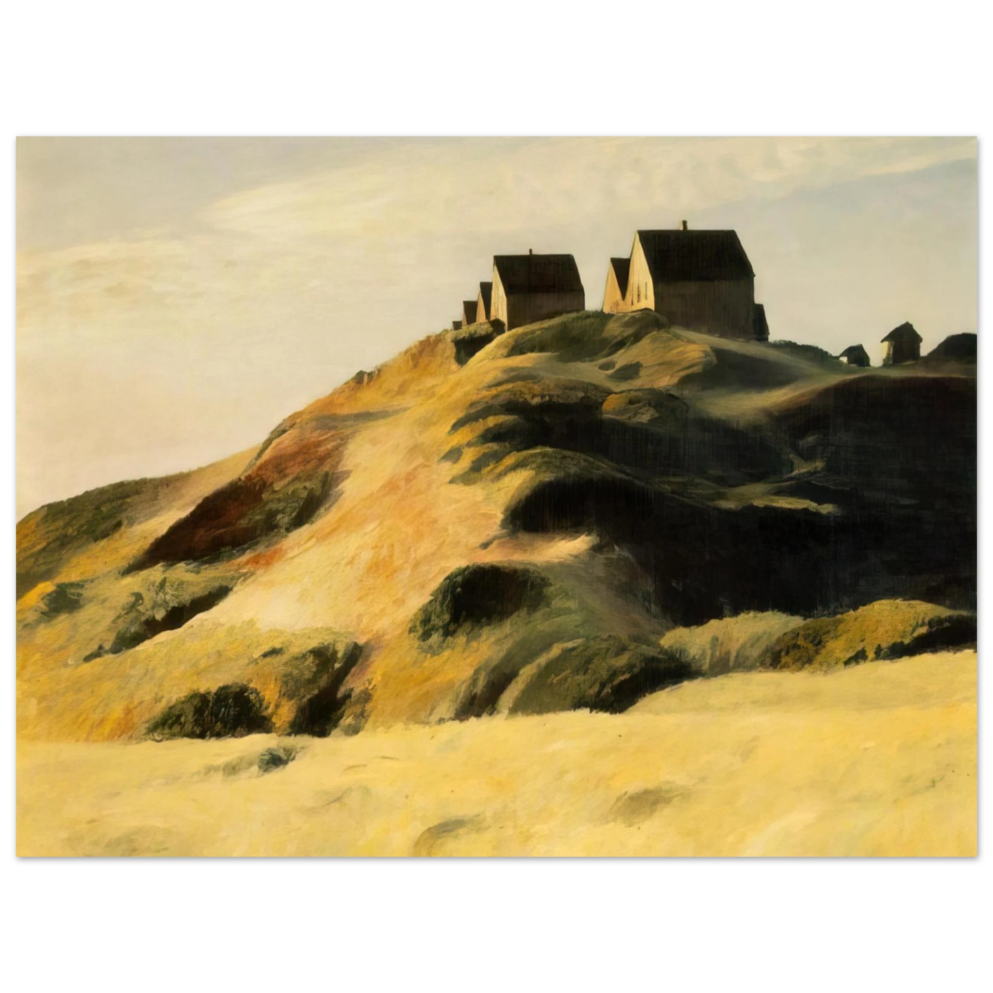 Edward Hopper - Corn Hill Fine Art Poster - 13x18 cm / 5x7 inches